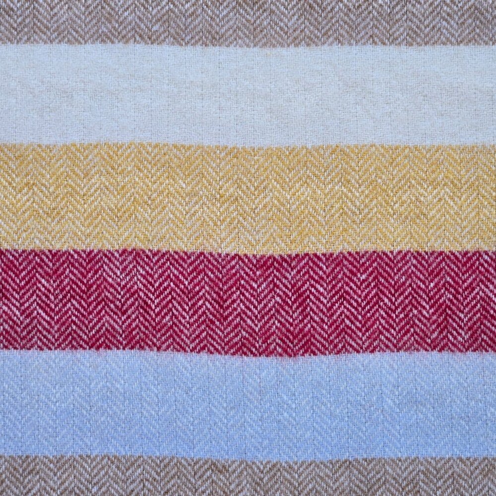 Simply Birch 100% Lambswool Scarf Herringbone Woven in Ireland - Picture 5 of 7